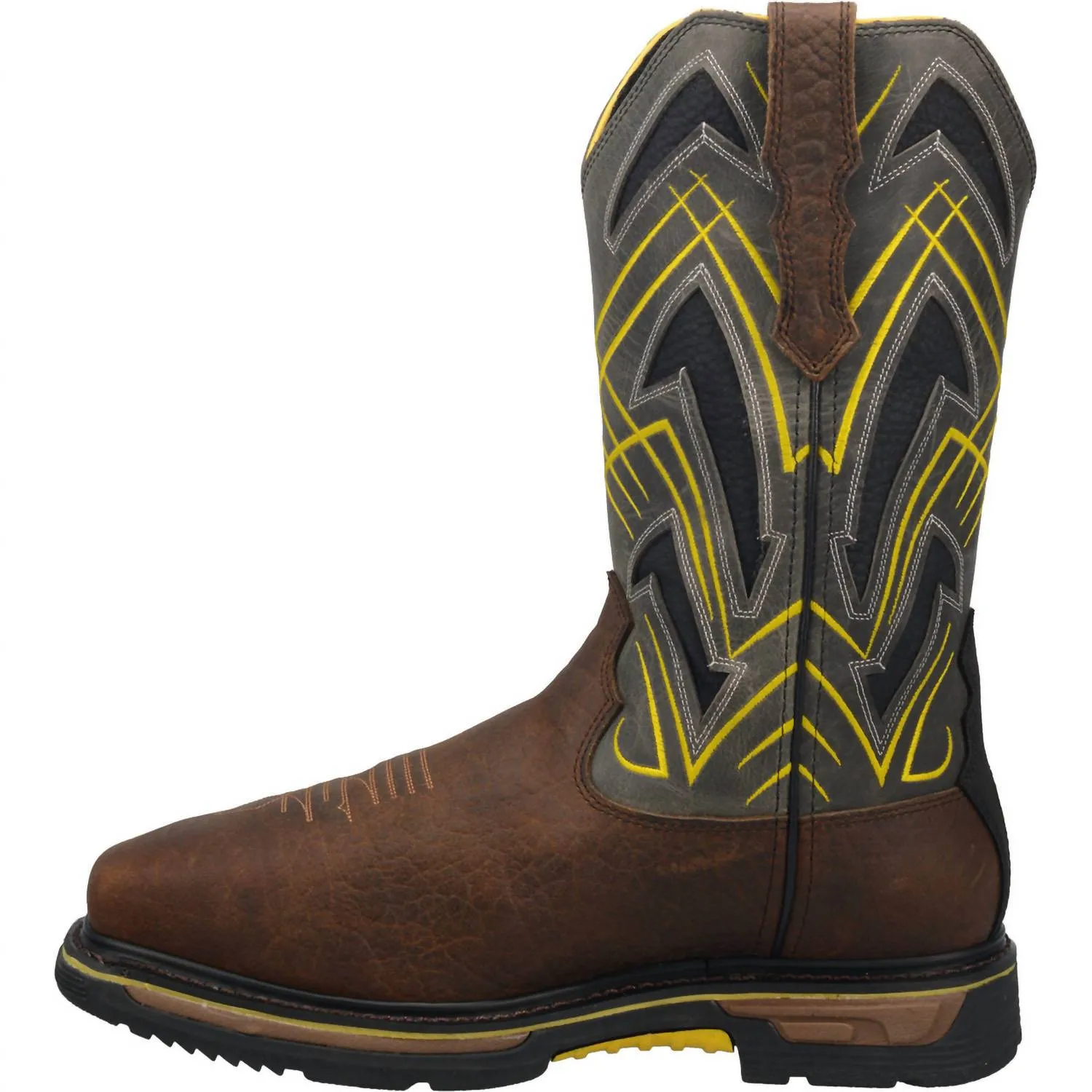 Men's Metatarsal-Guard Eh Waterproof Cyclone Work Boot With Comp-Toe In Brown/grey