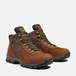 Men's Mt.maddsen Waterproof Mid Hiker Shoes In Dark Brown Full Grain