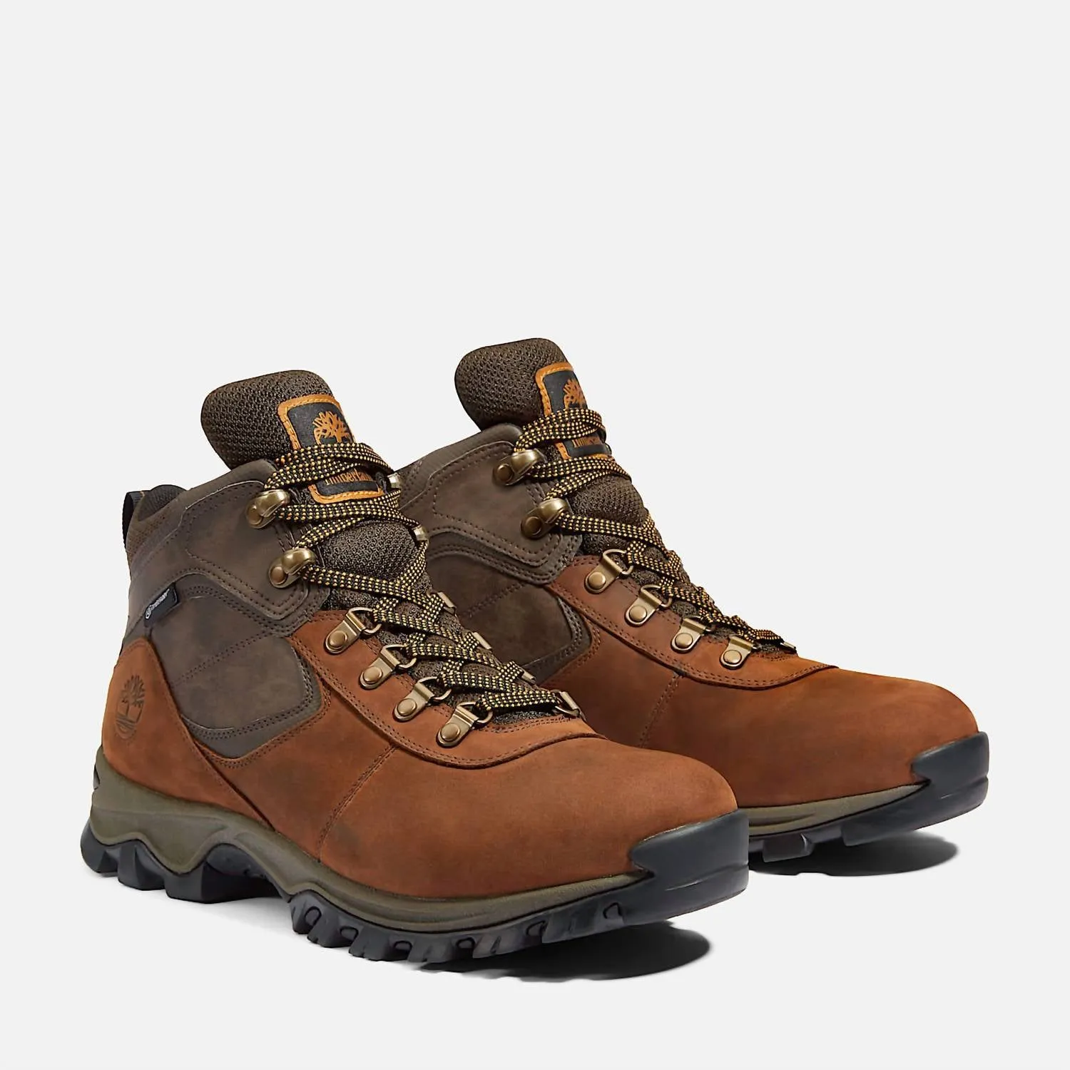 Men's Mt.maddsen Waterproof Mid Hiker Shoes In Dark Brown Full Grain