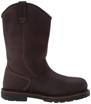 Men's Ramsey 2.0 11" Insulated Alloy Toe Slip On Work Boots In Brown