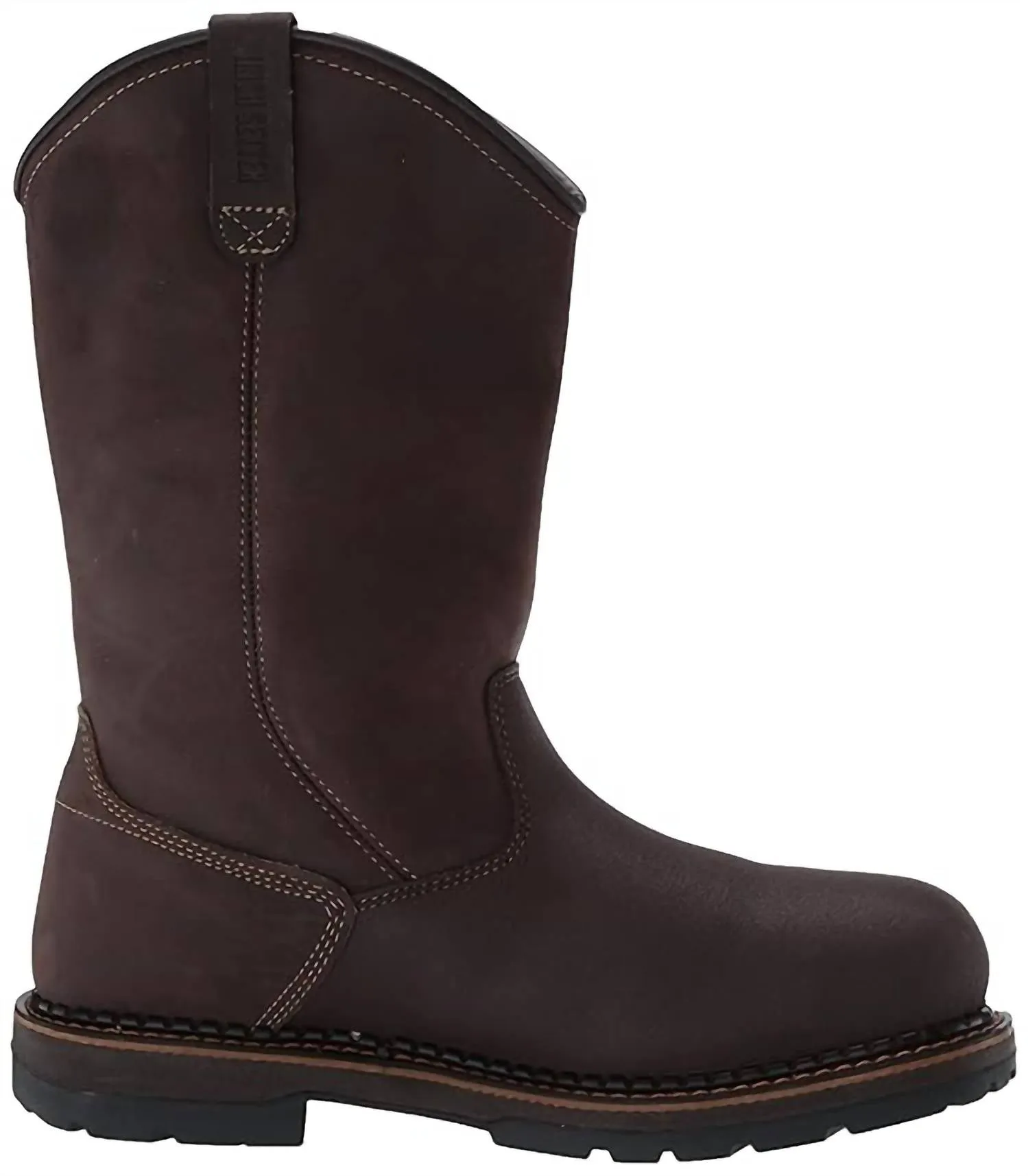 Men's Ramsey 2.0 11" Insulated Alloy Toe Slip On Work Boots In Brown
