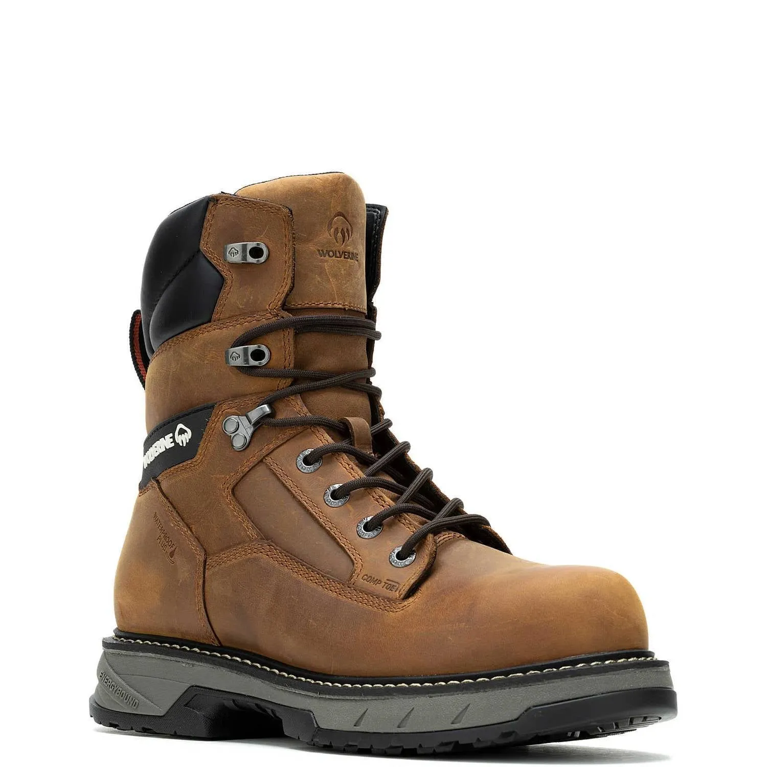 Men's Reforce 8" Composite Toe Work Boots In Cashew