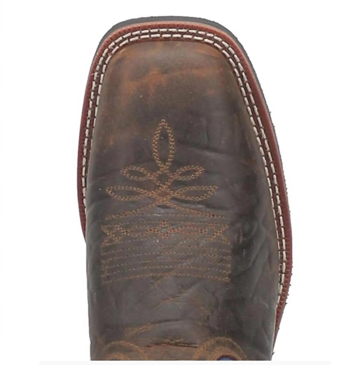 Men's Ripley Square Toe Boot In Brown/blue