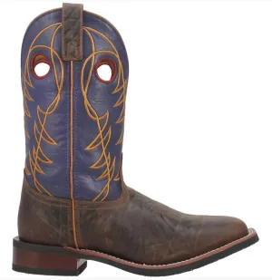 Men's Ripley Square Toe Boot In Brown/blue