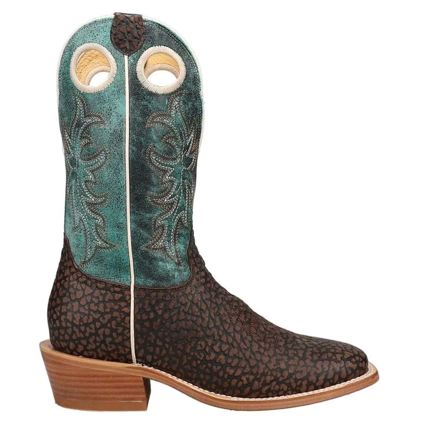 Men's Square Toe Cowboy Boots In Brown