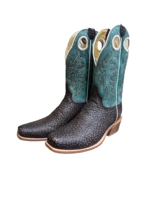 Men's Square Toe Cowboy Boots In Brown