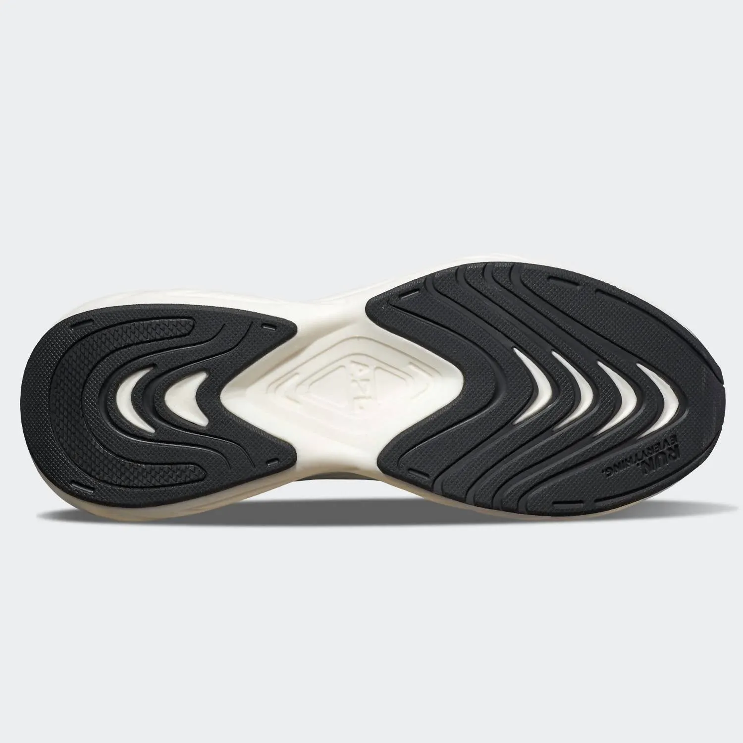 Men's Streamline Running Shoes In White Black White