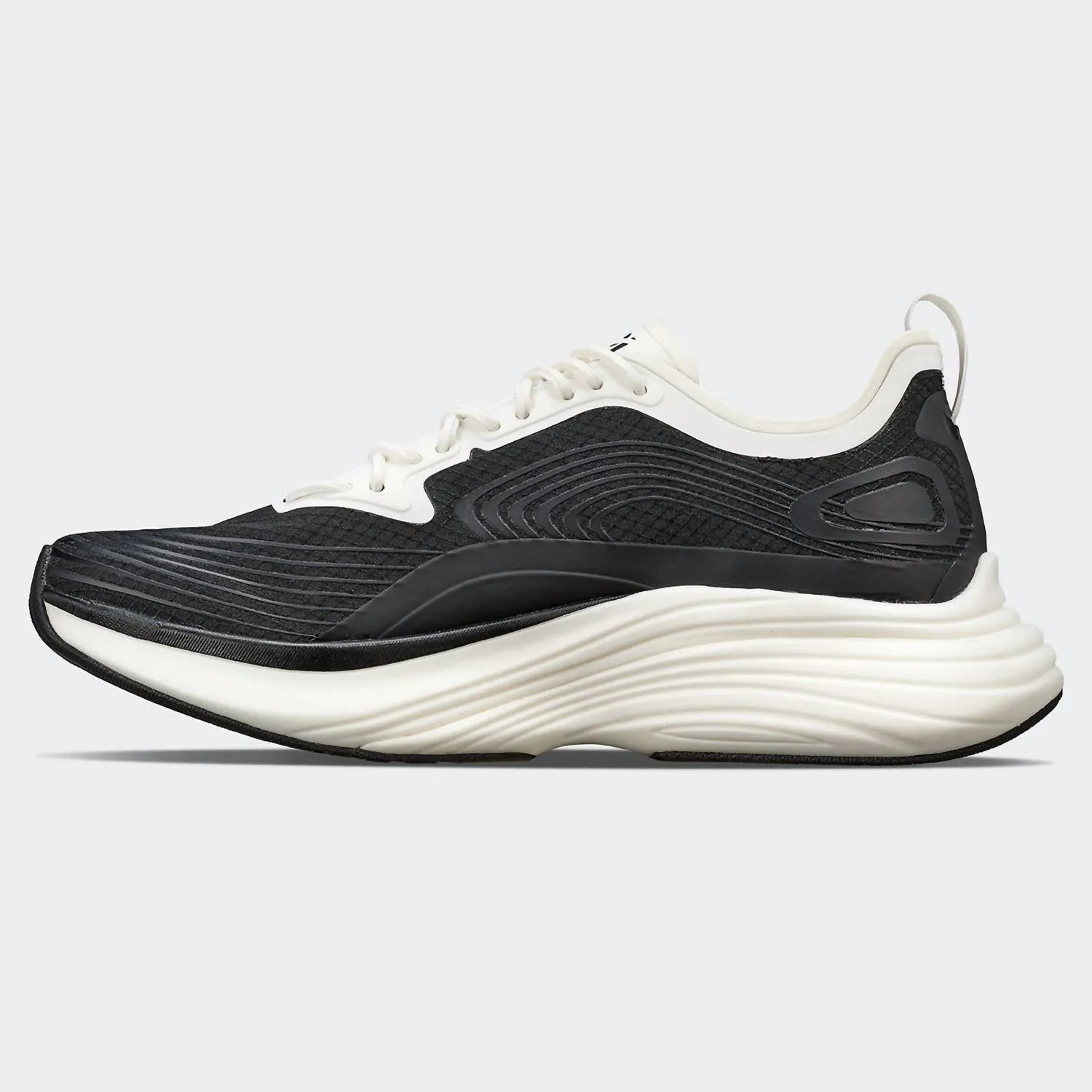 Men's Streamline Running Shoes In White Black White