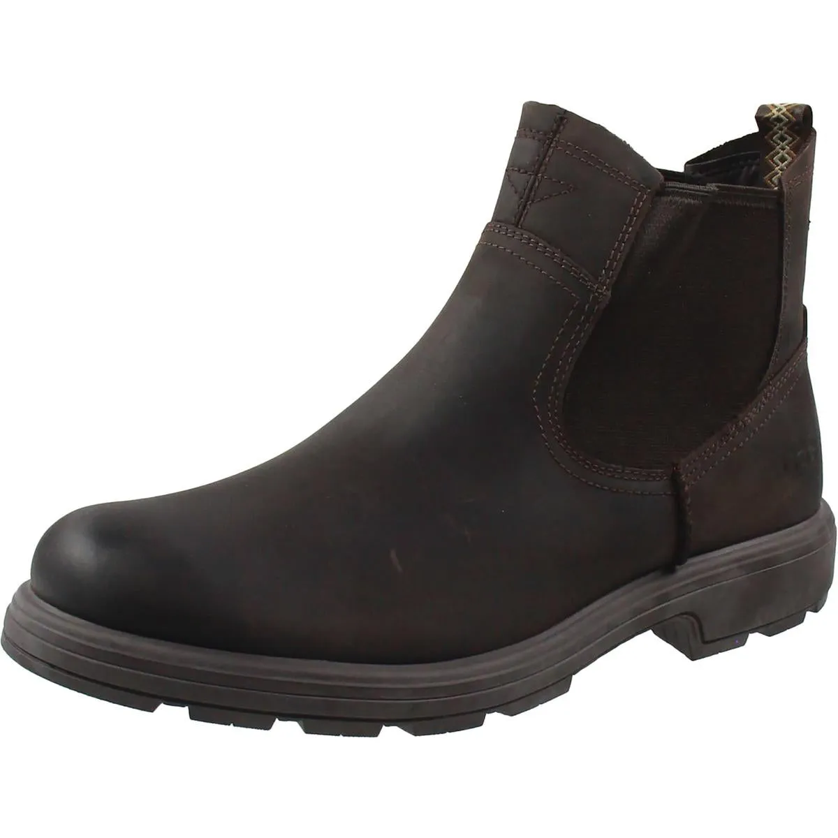 Mens Stretch Leather Winter & Snow Boots