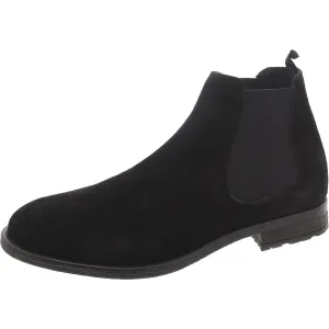 Mens Suede Pull On Chelsea Boots