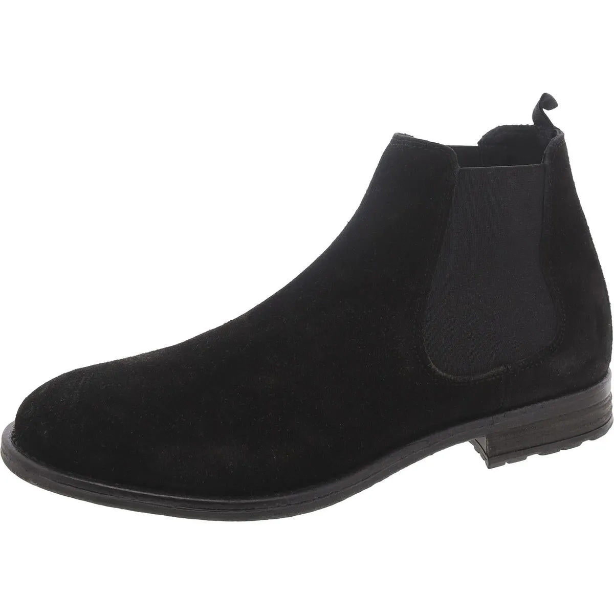 Mens Suede Pull On Chelsea Boots