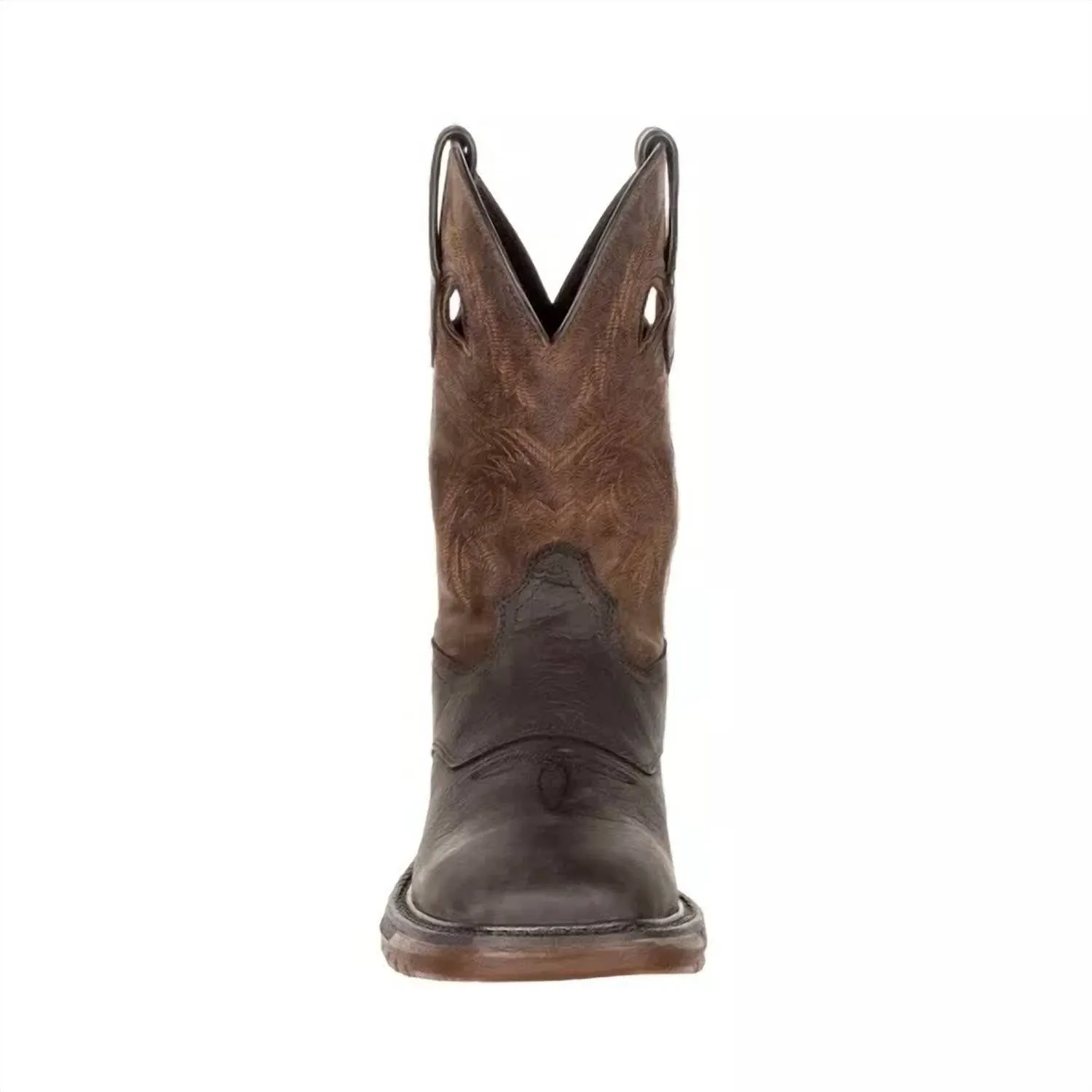 Men's Waterproof Ride Flex Work Boot In Dark Brown