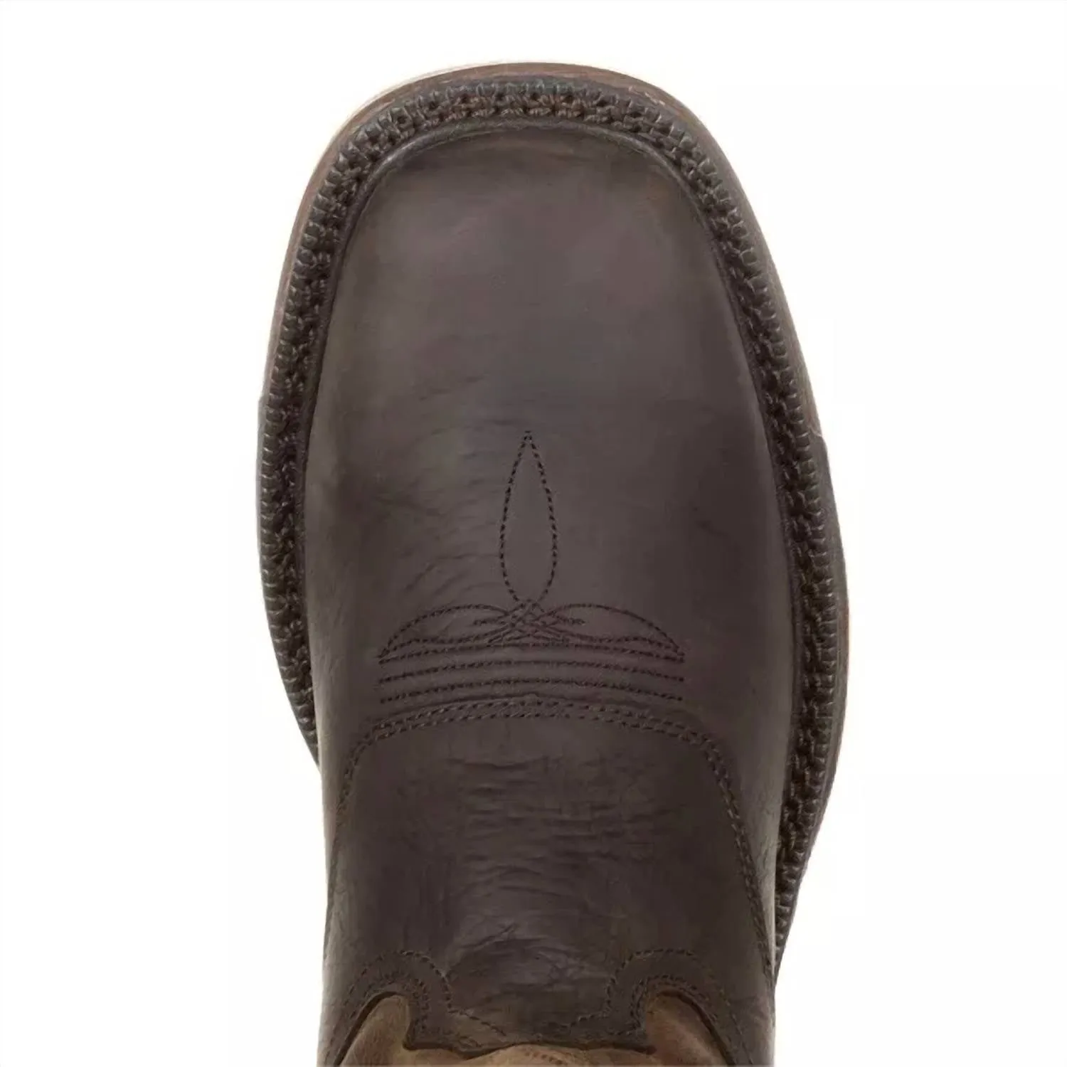Men's Waterproof Ride Flex Work Boot In Dark Brown