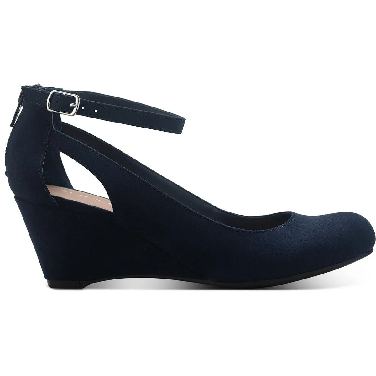 Miley Womens Adjustable Dressy Wedge Heels