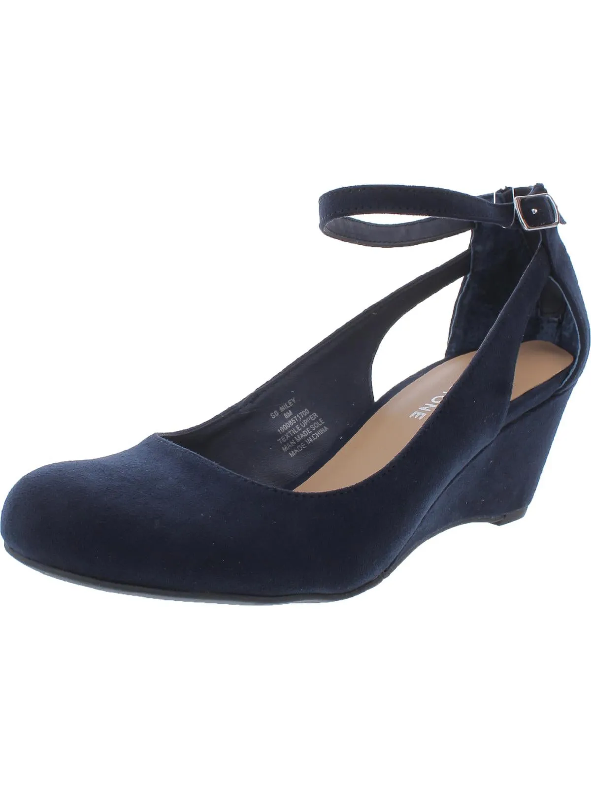 Miley Womens Adjustable Dressy Wedge Heels