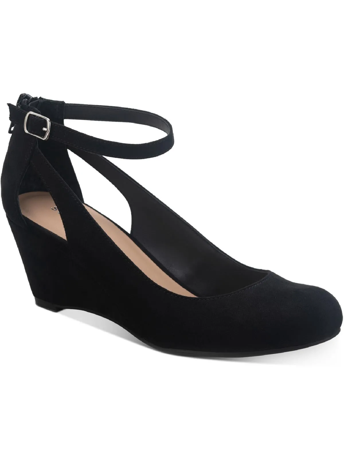 Miley Womens Adjustable Dressy Wedge Heels