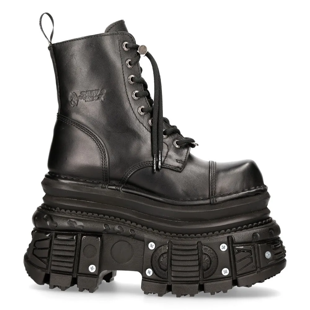 MILI083CCT-C4 Metallic Leather Military Boots