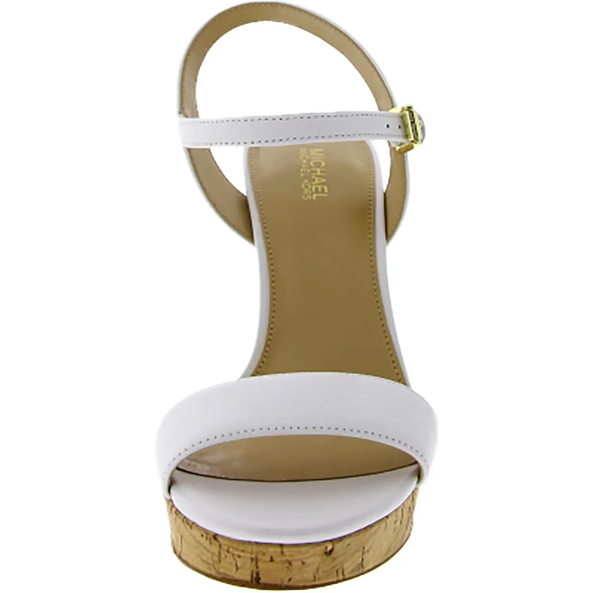 Minnie Womens Leather Cork Heels