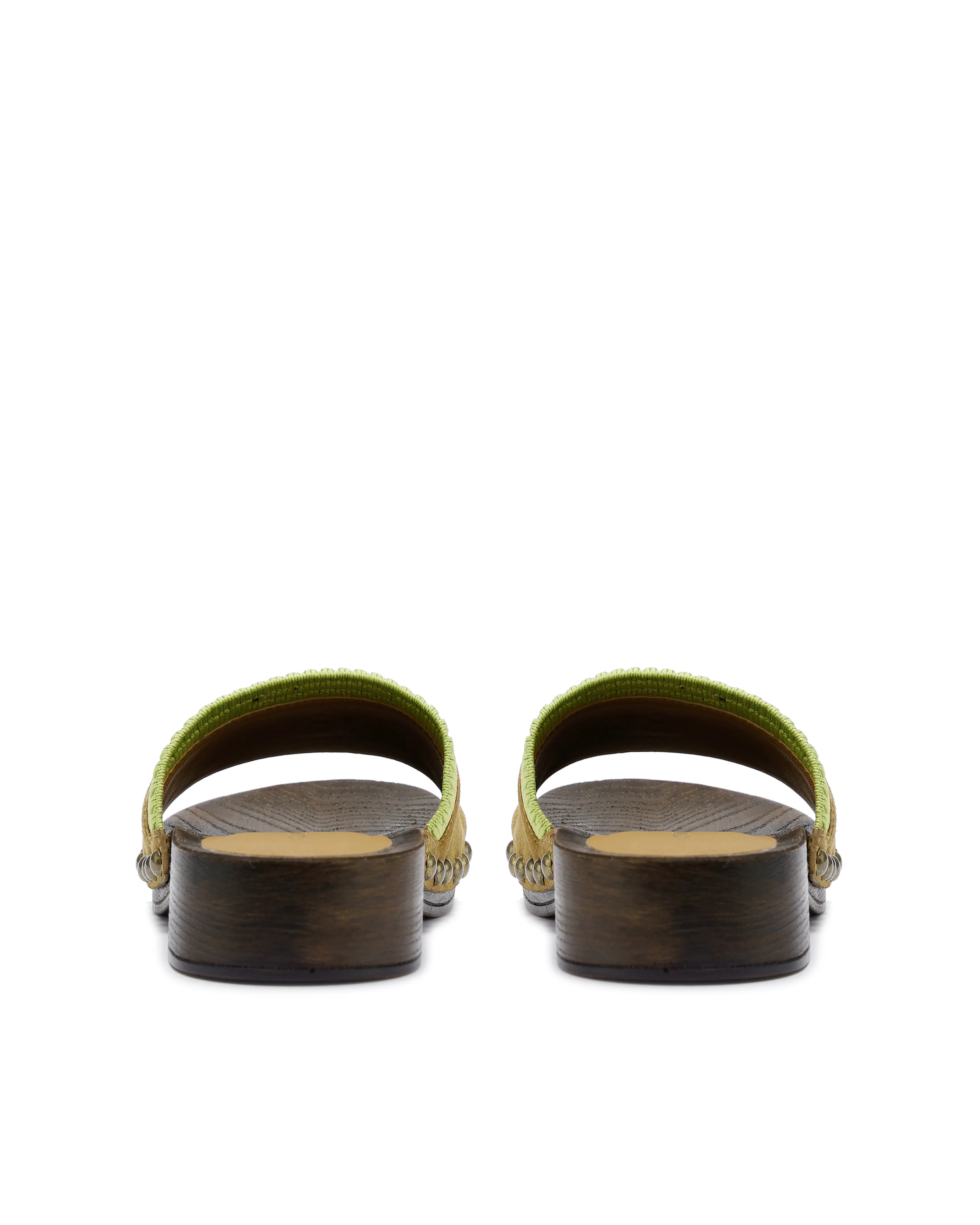 Miri Camel/Green Suede