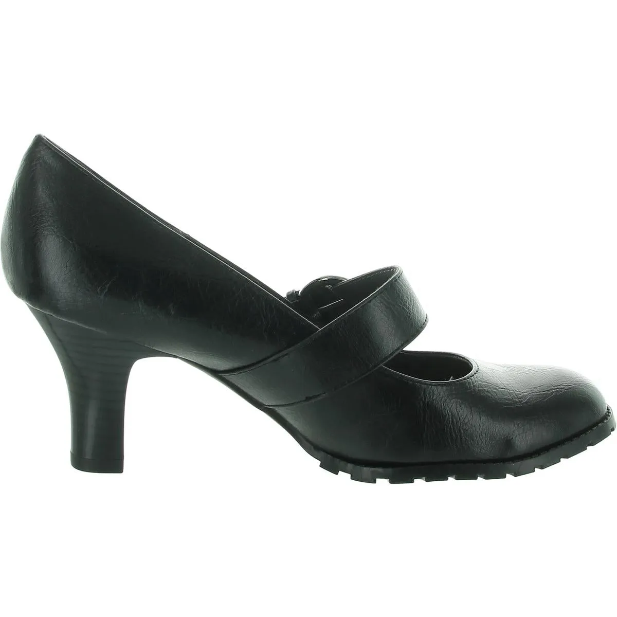 Missle Womens Faux Leather Dress Mary Jane Heels
