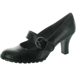 Missle Womens Faux Leather Dress Mary Jane Heels