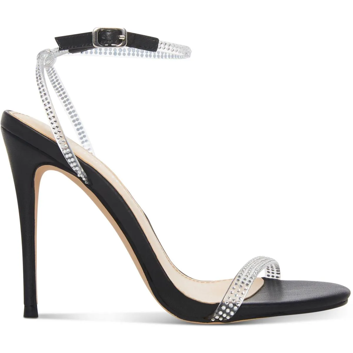 Missy Womens Rhinestone Ankle Strap Strappy Sandals