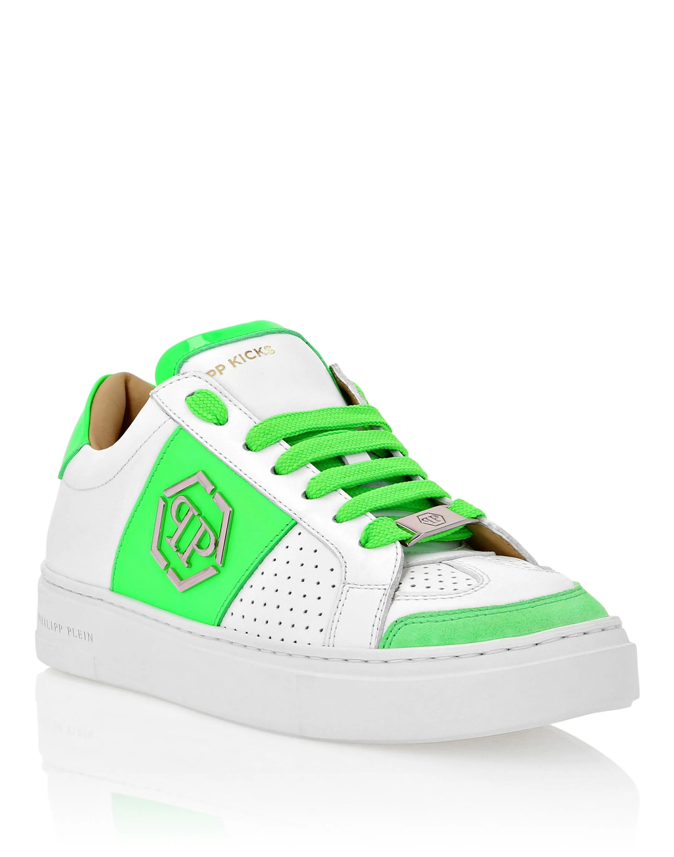 Mix Leather  Lo-Top Sneakers