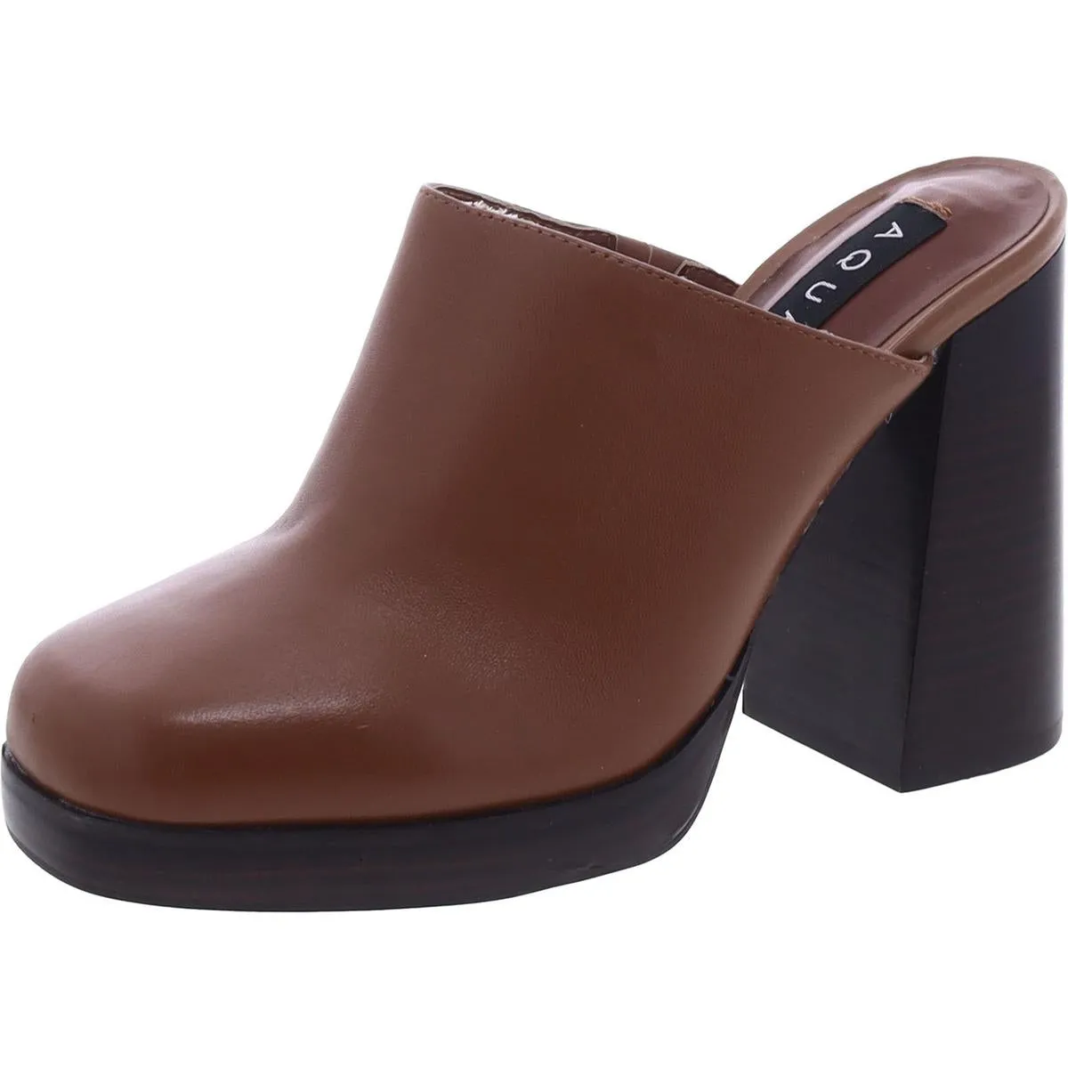 Moda Womens Leather Slip On Mules