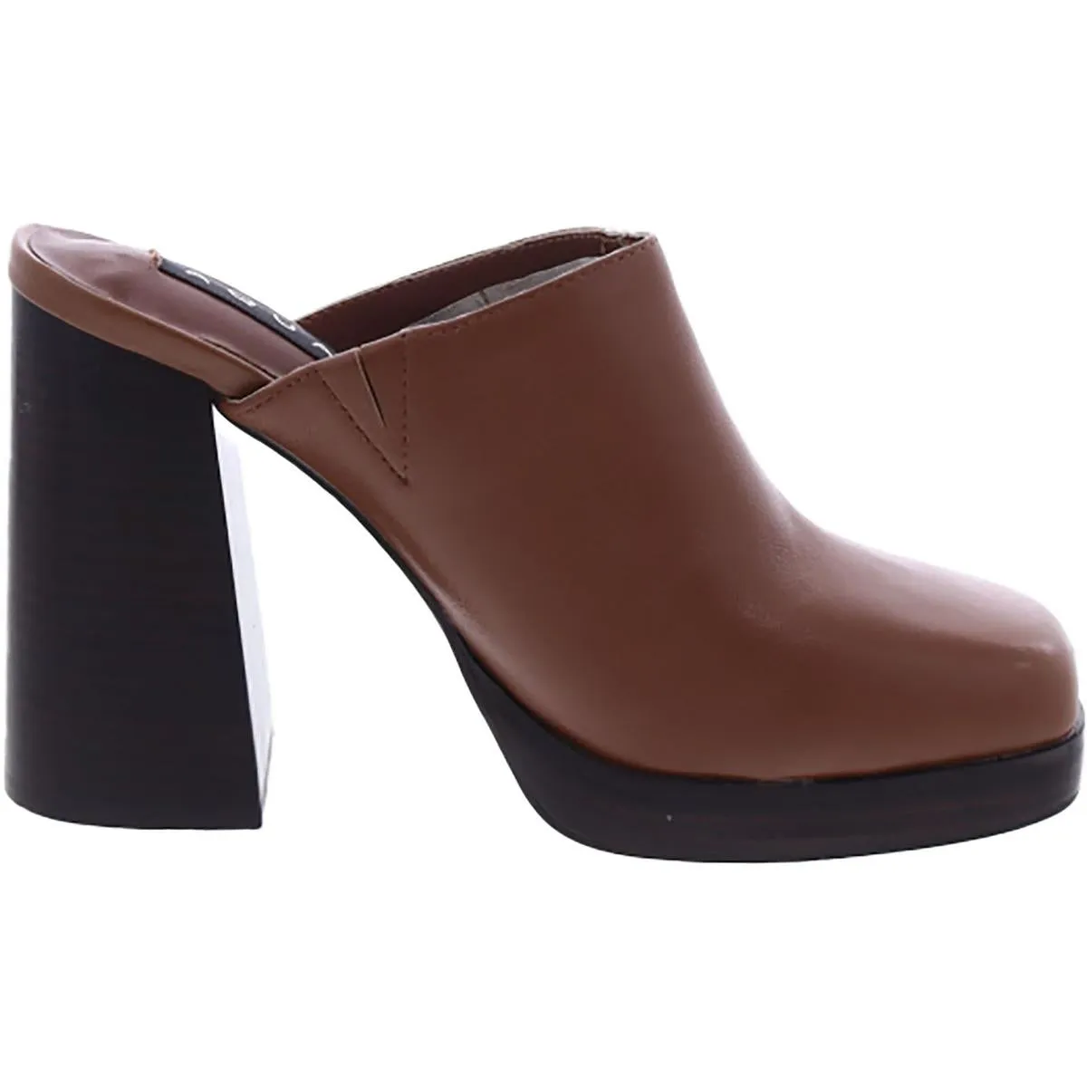 Moda Womens Leather Slip On Mules