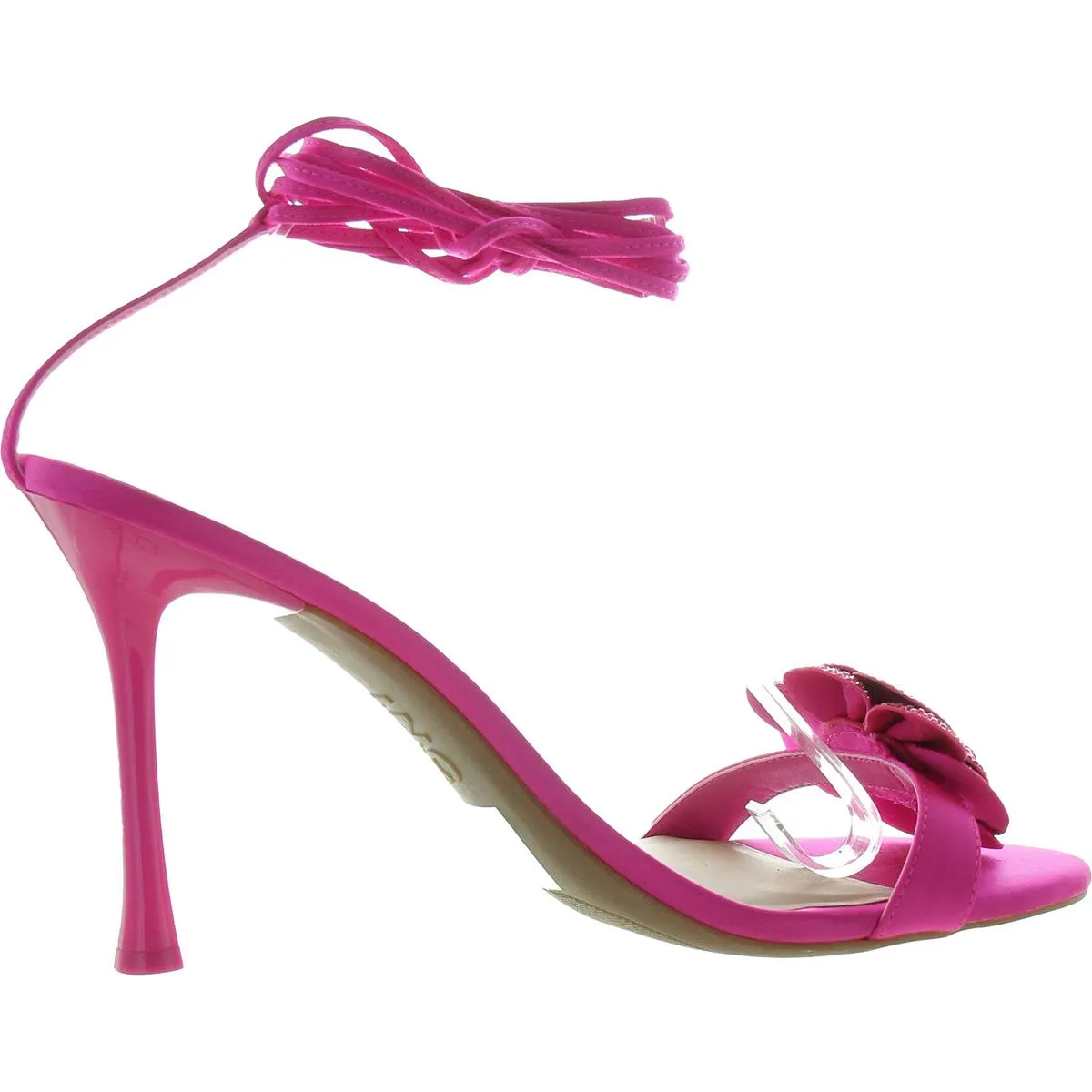 Nascha 2 Womens Embellished Lace Up Ankle Strap