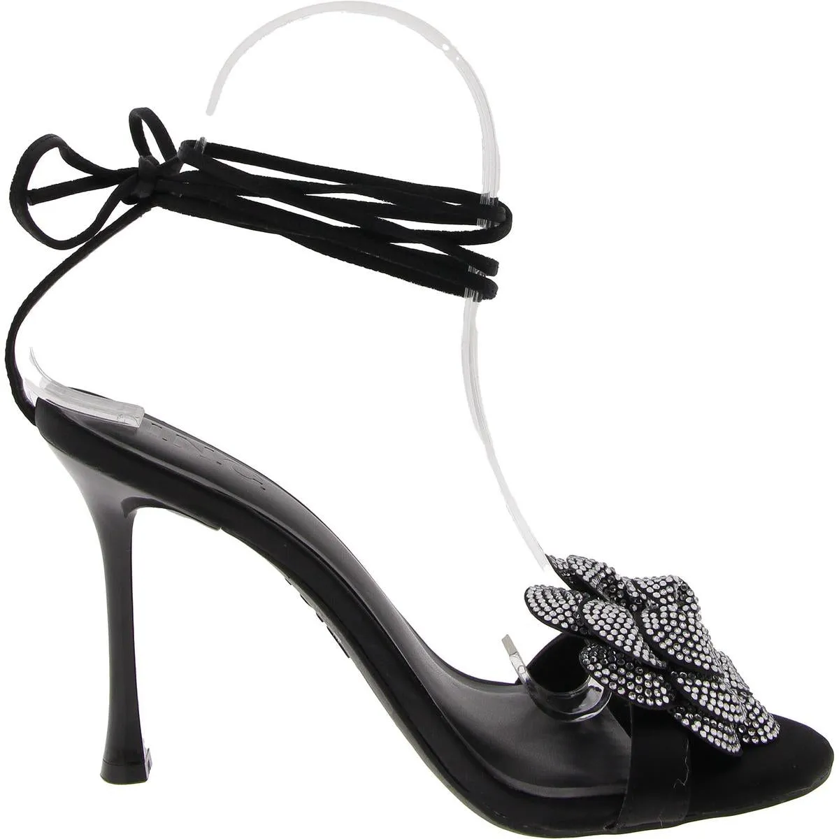 Nascha 2 Womens Embellished Lace Up Ankle Strap