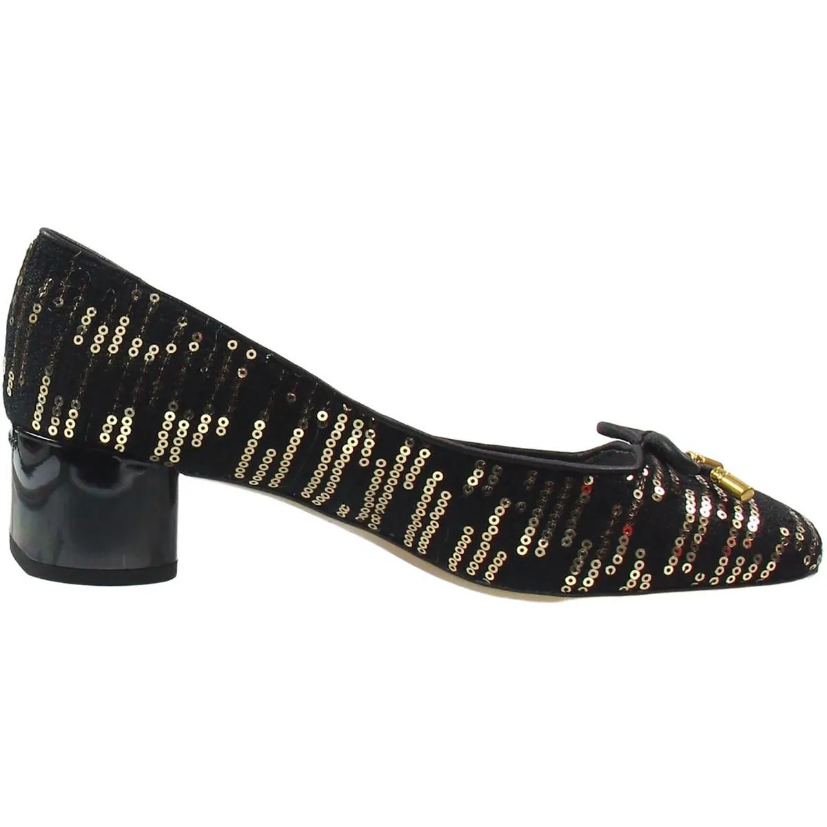 Natalia 2 Womens Bow Tweed Block Heels