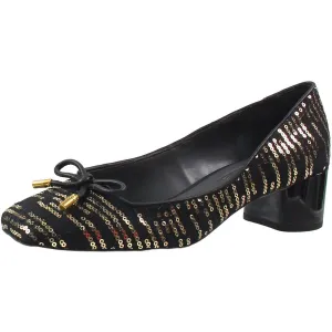 Natalia 2 Womens Bow Tweed Block Heels