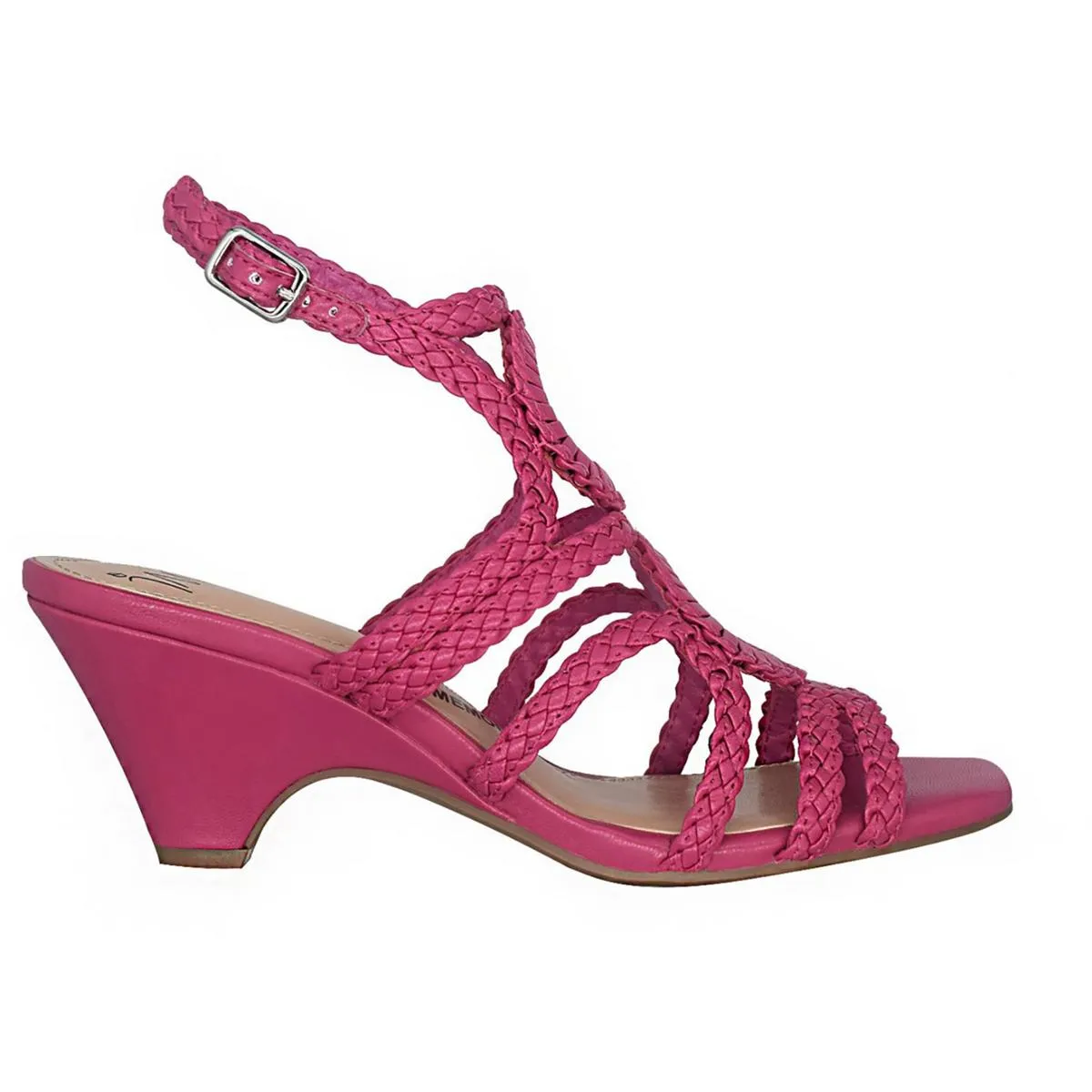 Neha Womens Patent Woven Pumps