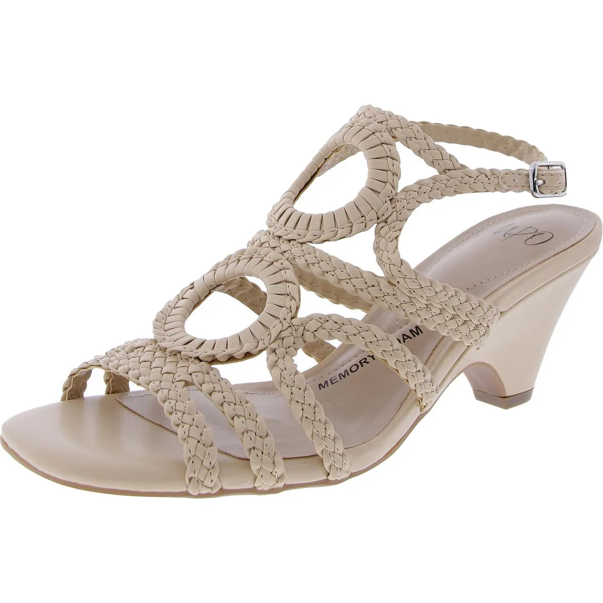 Neha Womens Patent Woven Pumps