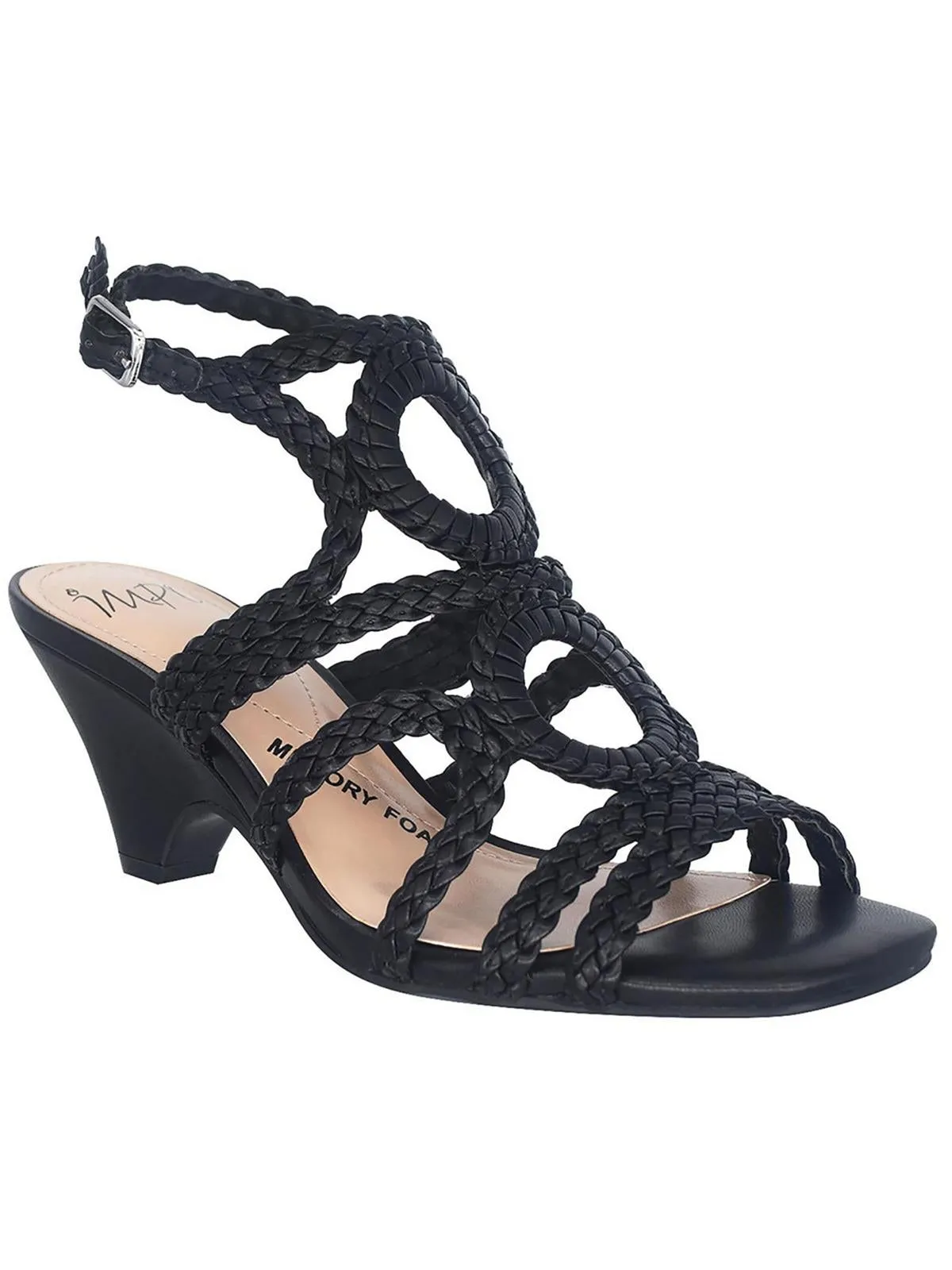 Neha Womens Patent Woven Pumps