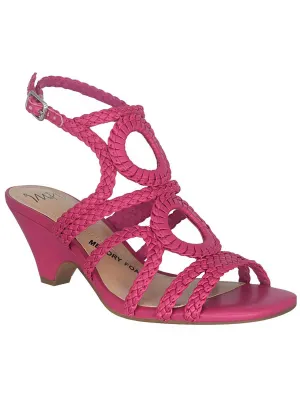 Neha Womens Patent Woven Pumps