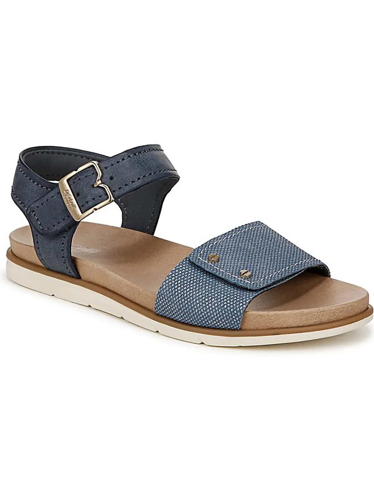 Nicely Sun Womens Textured Ankle Strap Slingback Sandals