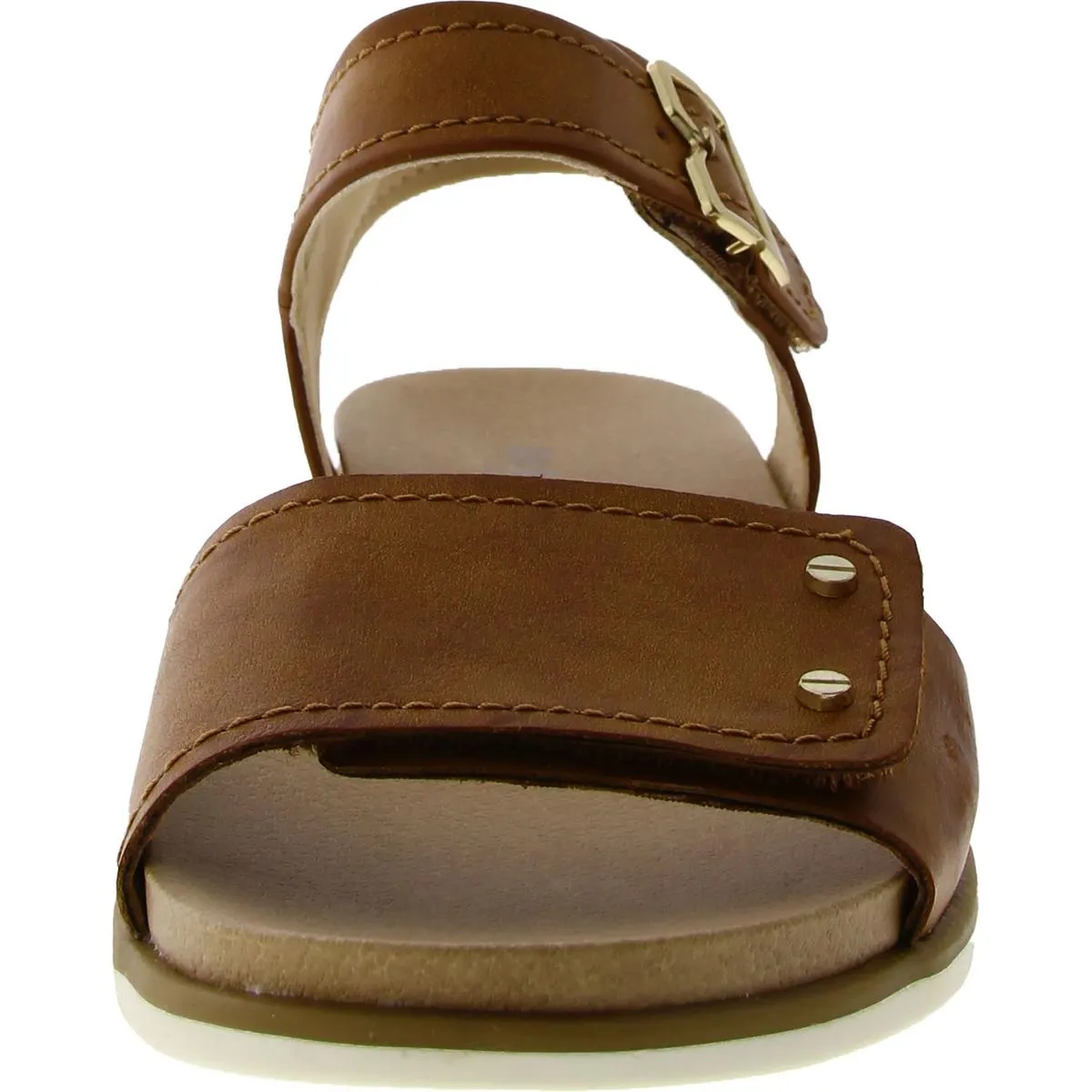 Nicely Sun Womens Textured Ankle Strap Slingback Sandals