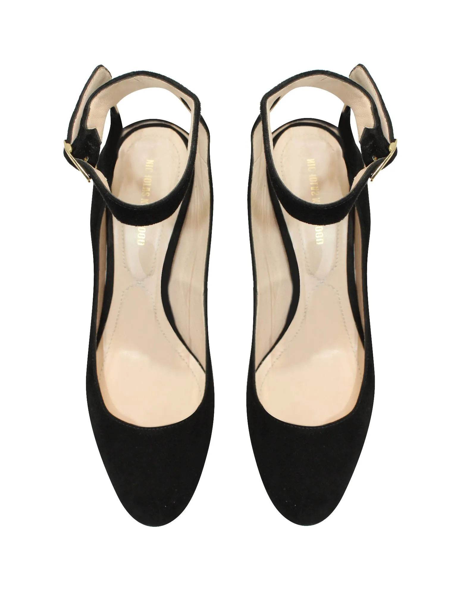 Nicholas Kirkwood Lola Pearl Pumps in Black Suede