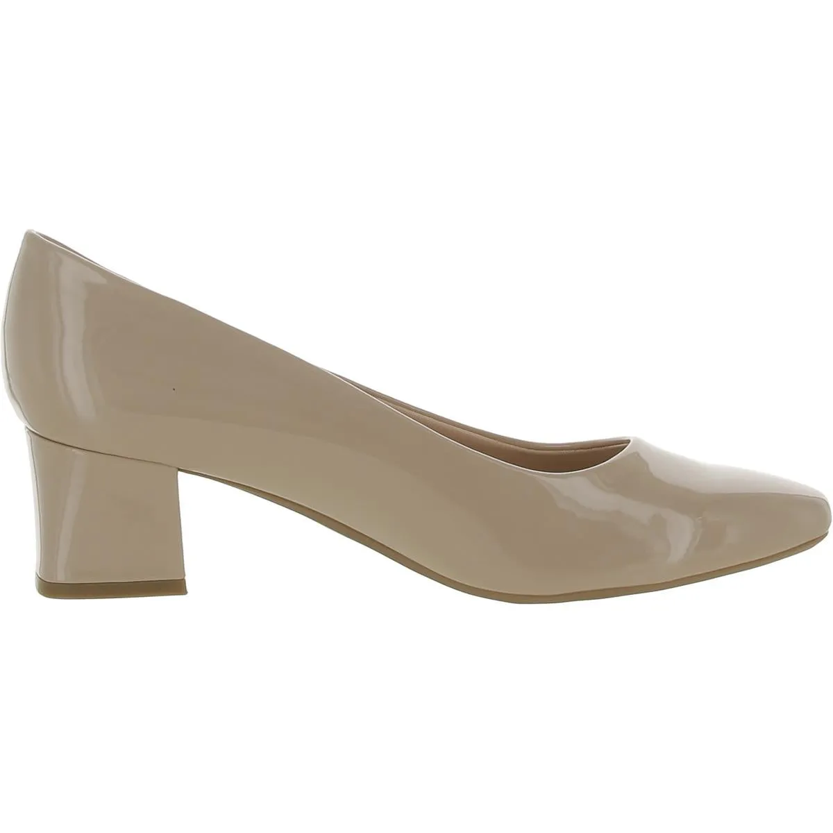 Nicole Womens Patent Leather Slip On Pumps