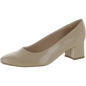 Nicole Womens Patent Leather Slip On Pumps