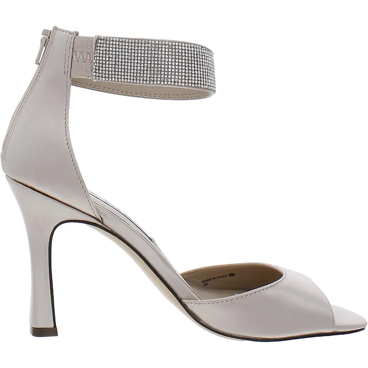 Nina Womens Satin Open Toe Pumps