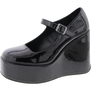 Nirvana Womens Patent Mary Jane Platform Heels