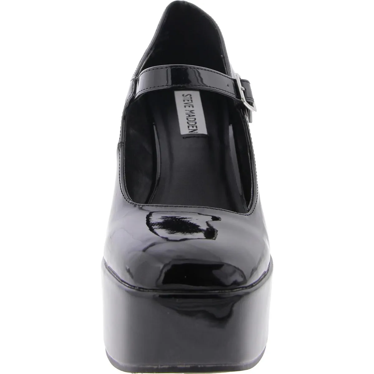 Nirvana Womens Patent Mary Jane Platform Heels