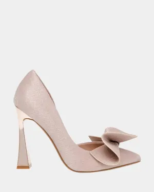 Nobble Metallic Pumps In Champagne