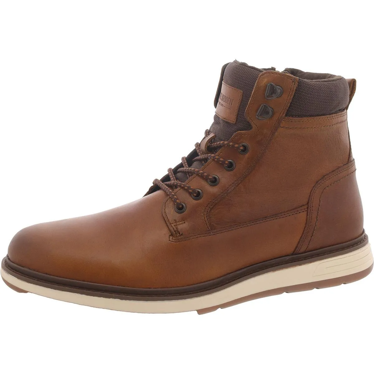Nolle Mens Leather Ankle Combat & Lace-Up Boots