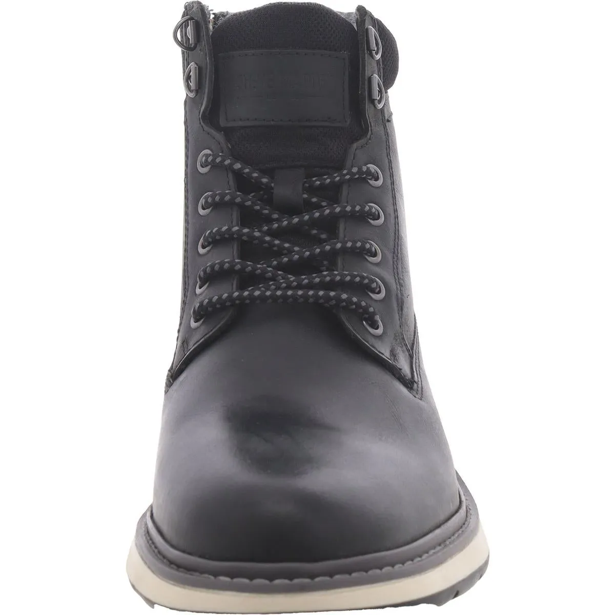 Nolle Mens Leather Ankle Combat & Lace-Up Boots