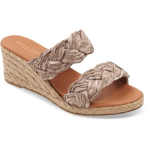 Nori Womens Slip On Padded Insole Wedge Sandals