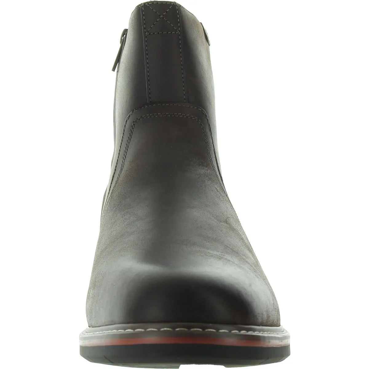 Norwalk Mens Leather Almond Toe Ankle Boots